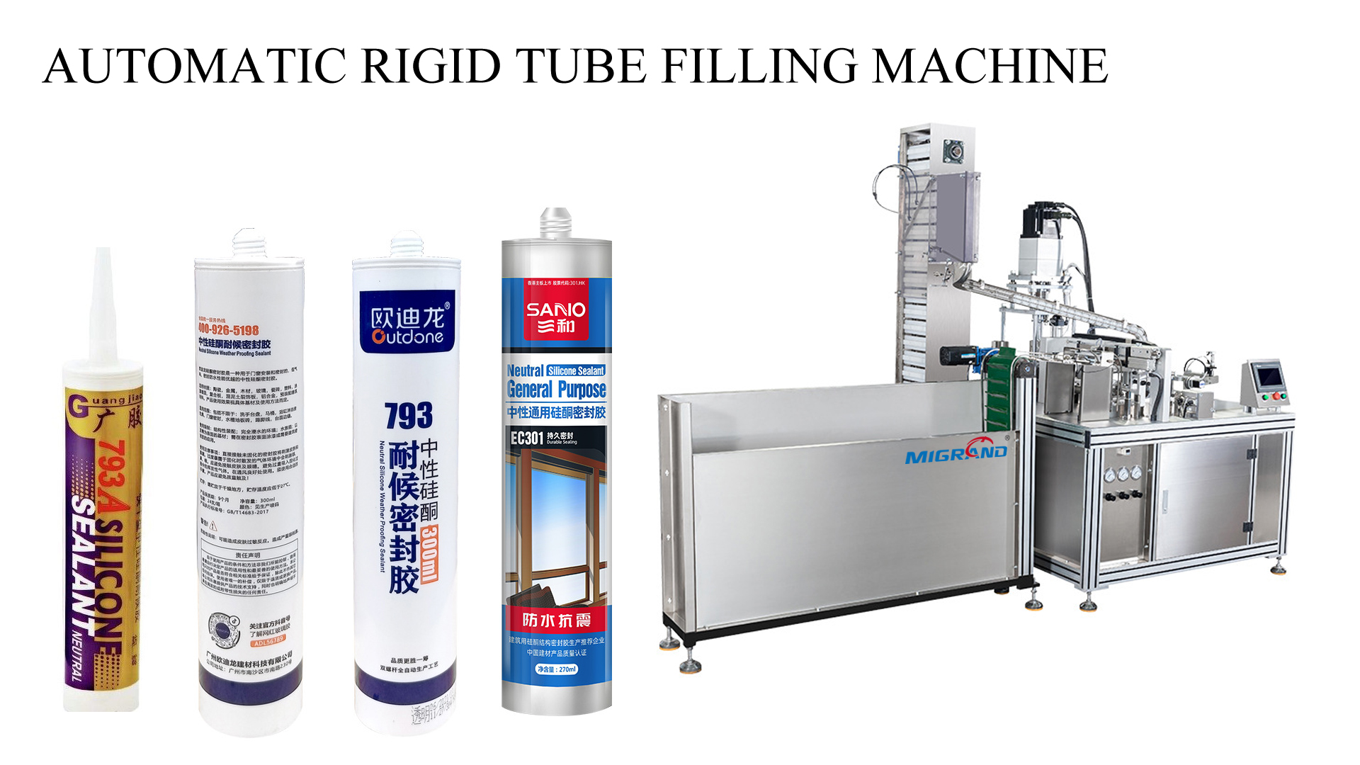 AUTOMATIC RIGID TUBE FILLING MACHINE MAȘINĂ AUTOMATĂ DE UMPLUT TUBURI RIGIDE