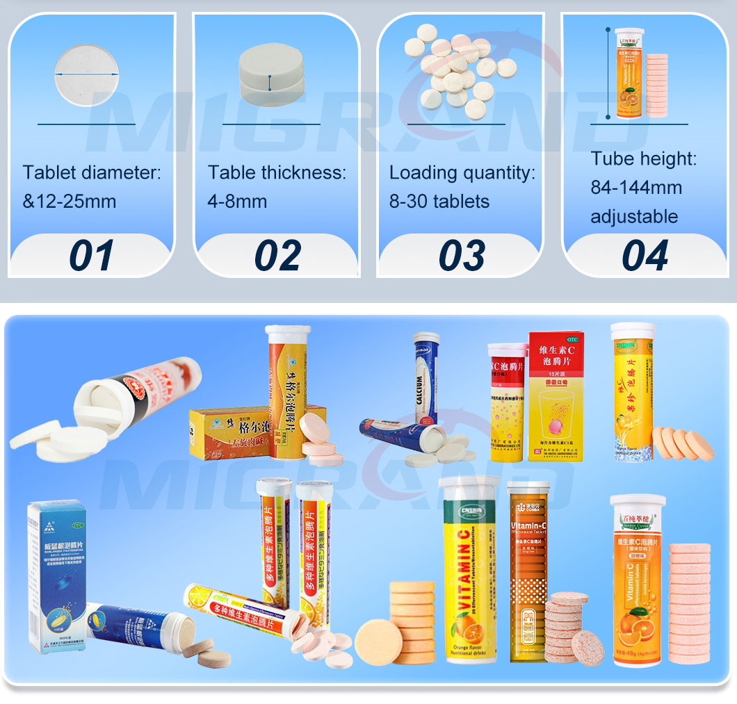 Probă de tablete efervescente