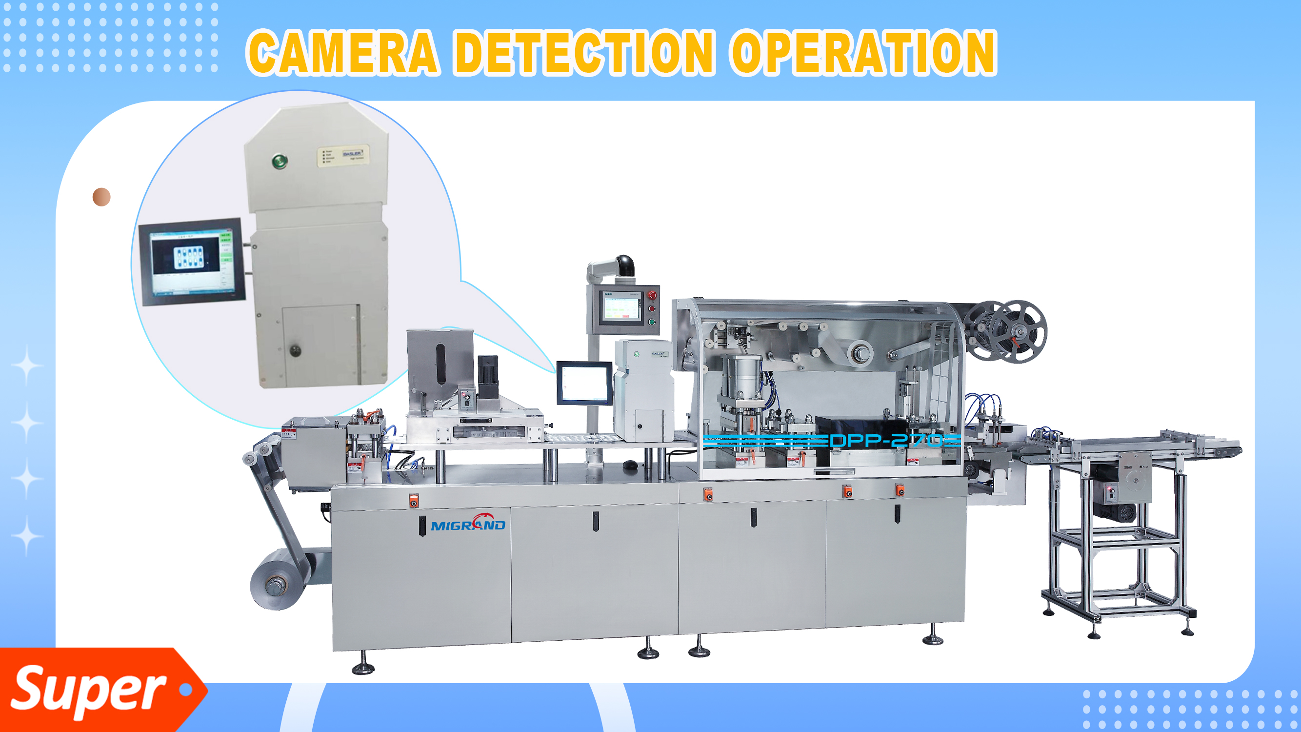 Cum se operează detectorul de camere pentru pachetul blister