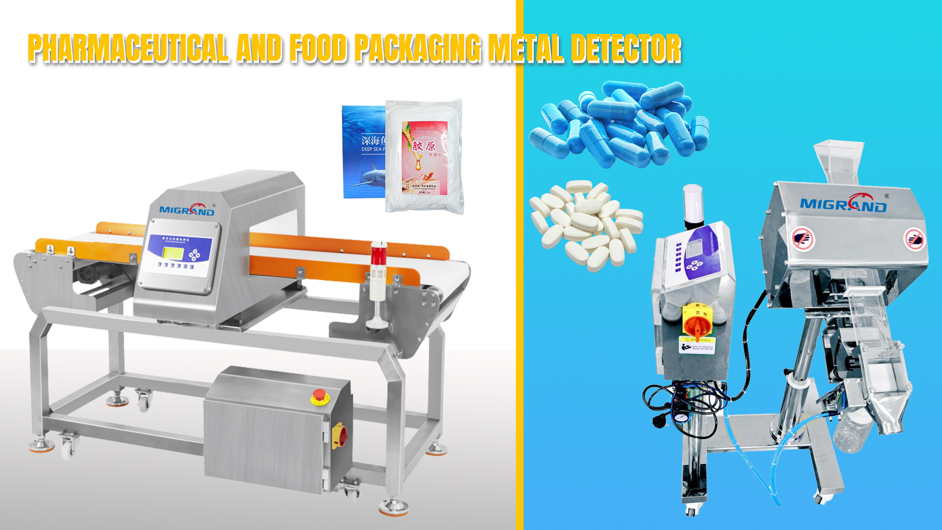 Soluție de detector de metale pe linia de ambalare