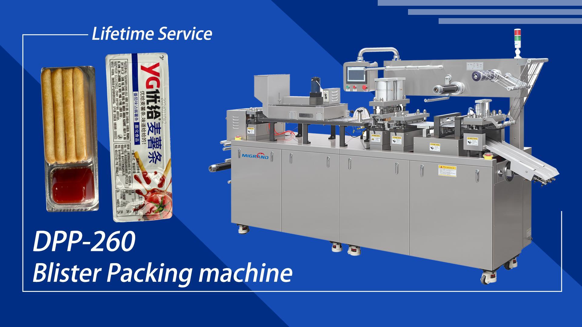 Iran-ketchup Cup Biscuit Sticks Mașină de ambalat blister