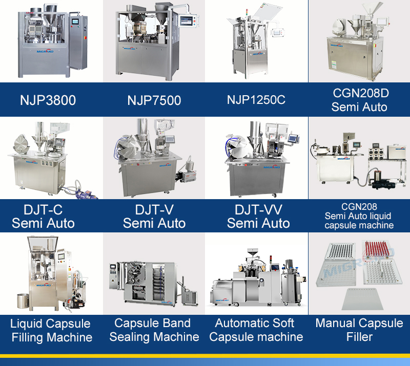 catalog de umplere capsule