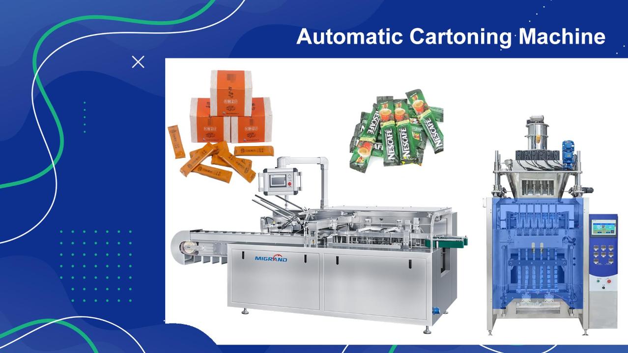Linia de producție a mașinii de ambalare verticală cu mai multe rânduri și a mașinii de cutii cu mai multe pungi Export în Europa