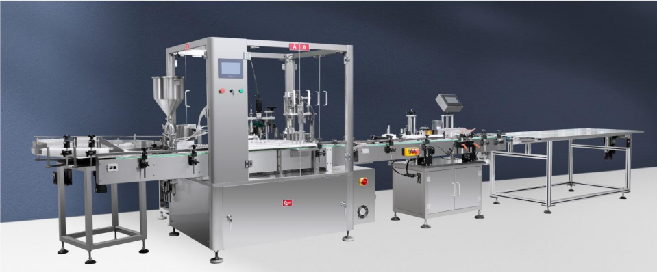 Mașină de umplutură și captare a sticlei zhjy-50 pentru ulei esențial