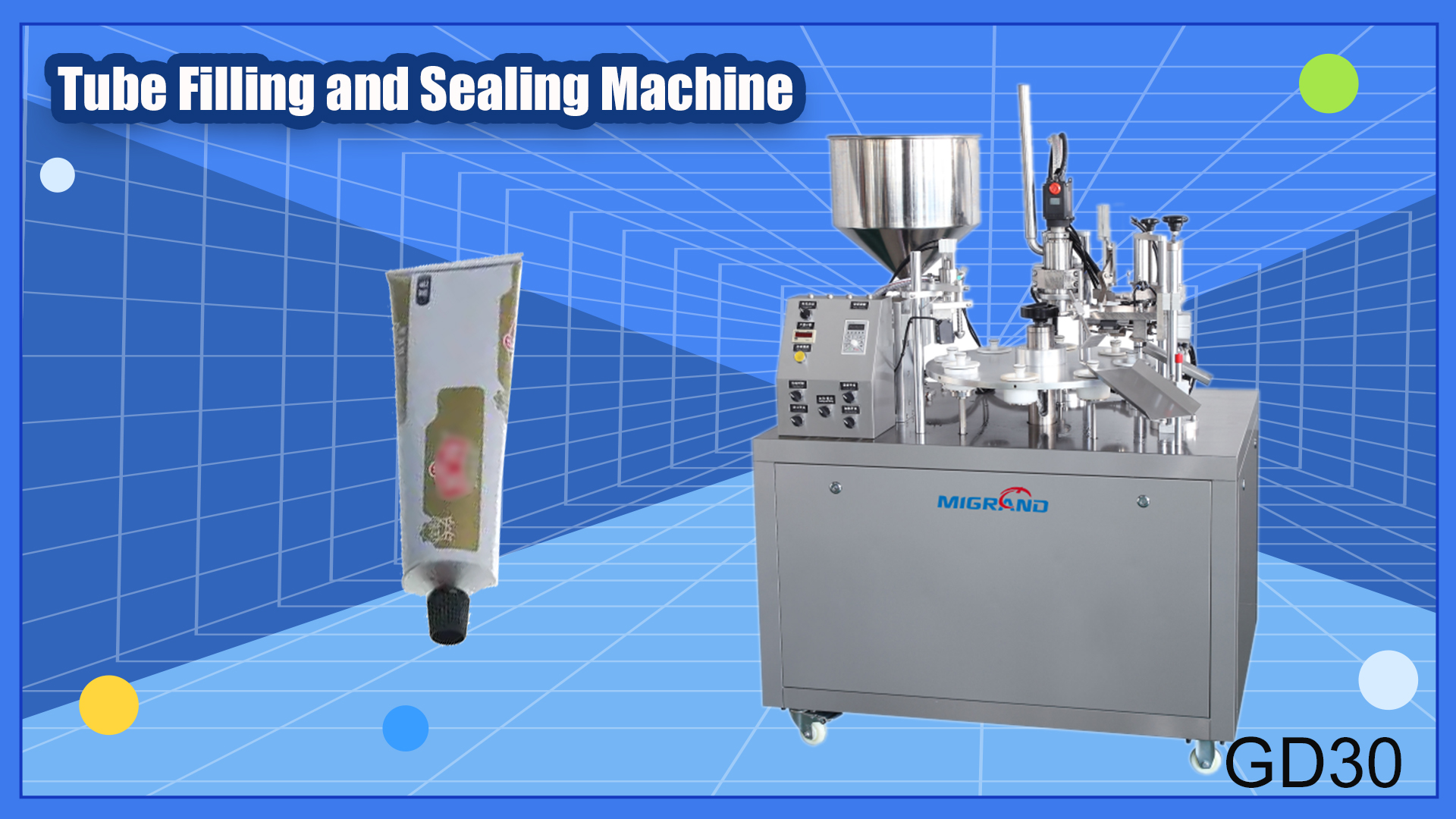 Mongolia - Mașină de umplere și etanșare a tubului semi -auto