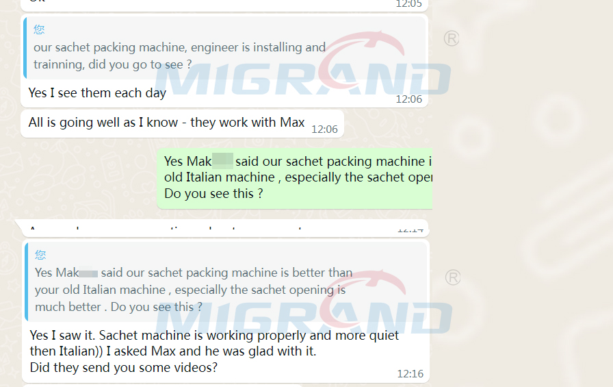 Mașina de ambalare a sachetului chinezesc este mai bună dec&acirc;t italiană